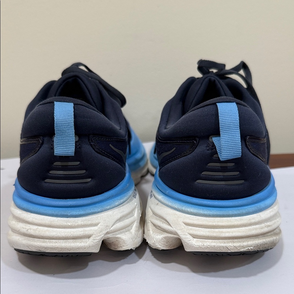 Hoka One One Men's Navy and Sky Blue Athletic Shoes Sneakers (sz 12) - Picture 3 of 10